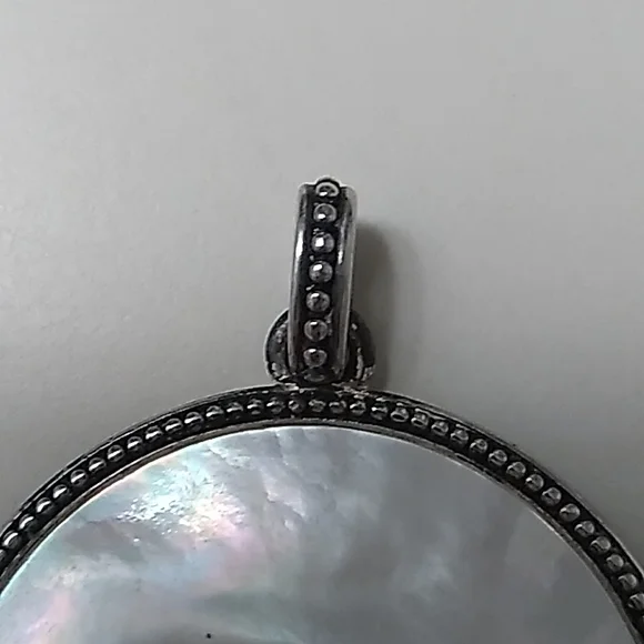 Vintage Silver Opal Pendant - Picture 3 of 5